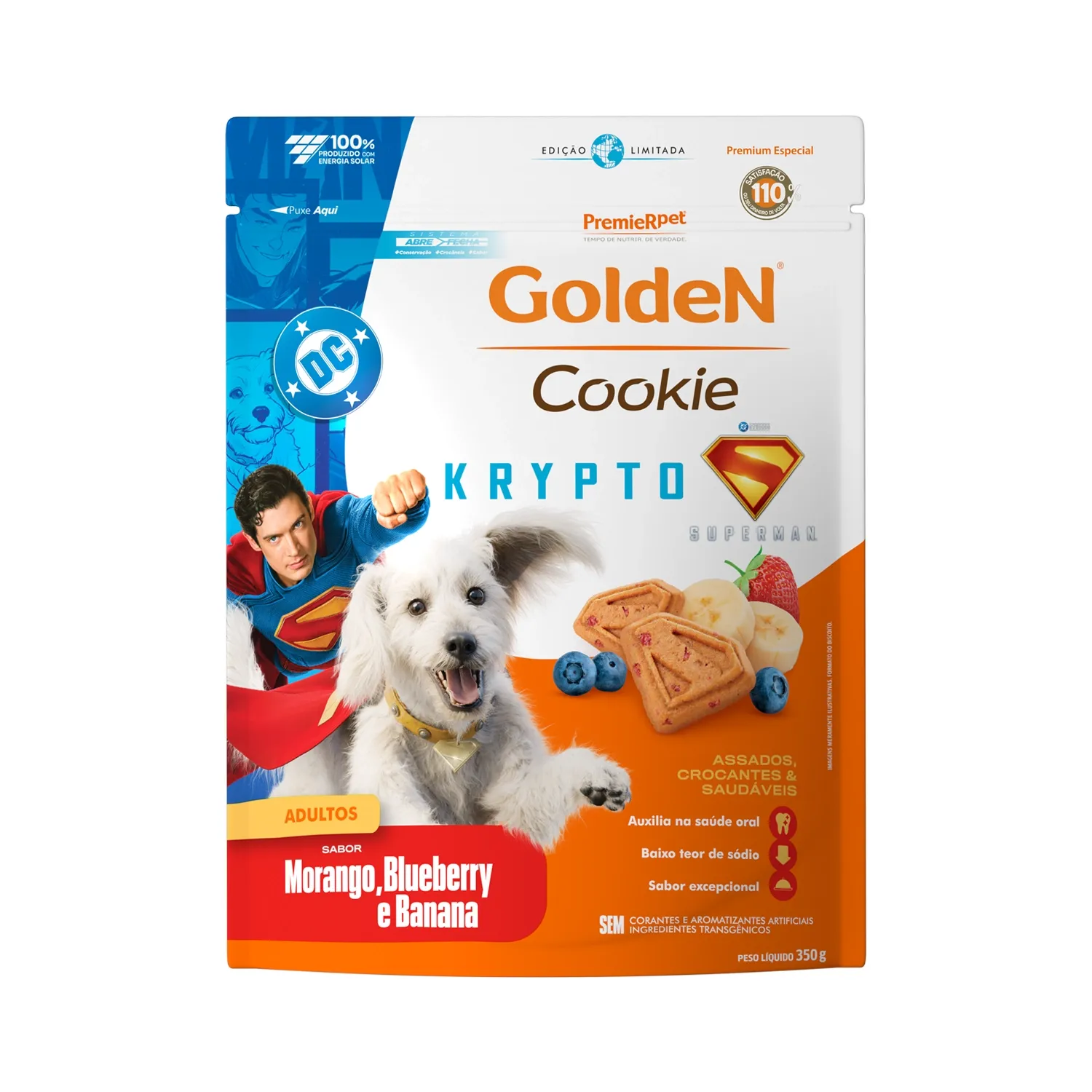 Cookie Golden Krypto para Cães Adultos Edição Limitada